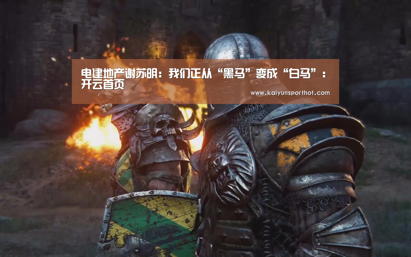 电建地产谢苏明:我们正从“黑马”变成“白马”:开云首页(图1) 开云官网
